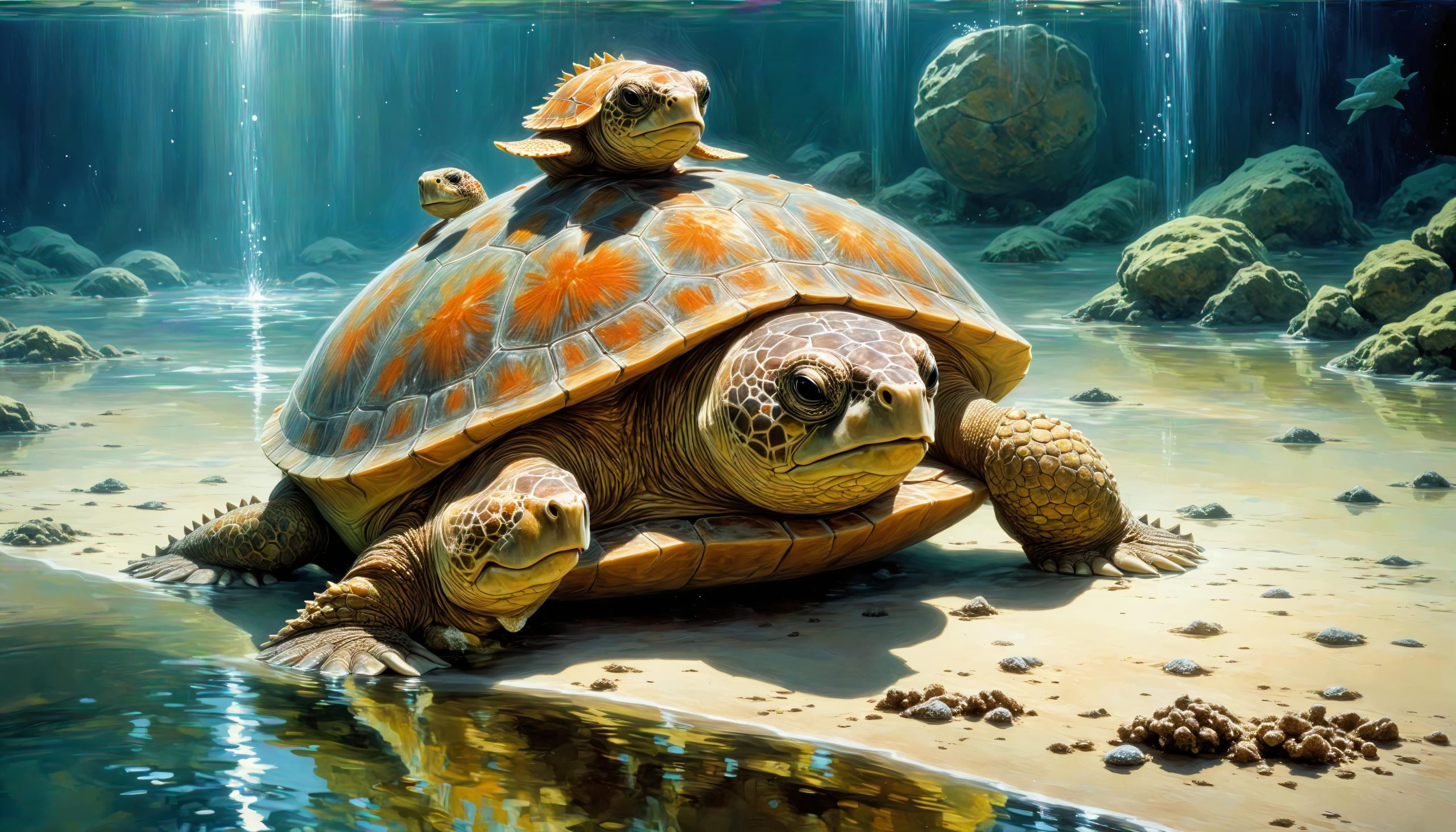 Upside-down sea turtle still alive after being found by Florida beachgoers, science center says – WKMG News 6 & ClickOrlando